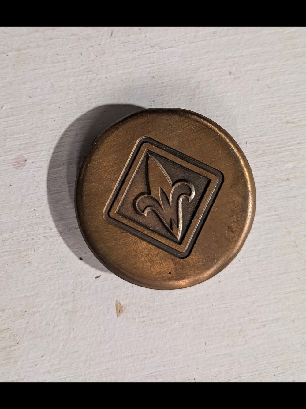 Vintage Webelos Brass Belt Buckle And Tie/Scarf Clasp